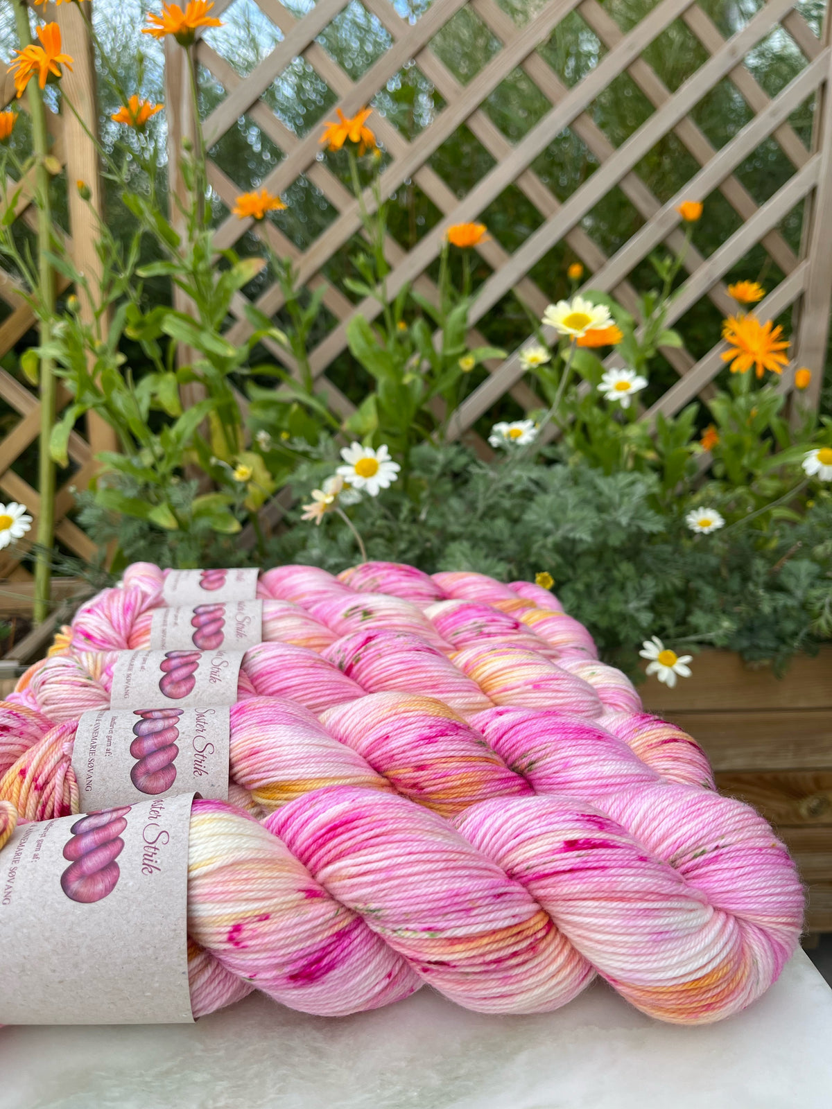 'Æbleblomst' - Sock DK - 225 m / 100 g.