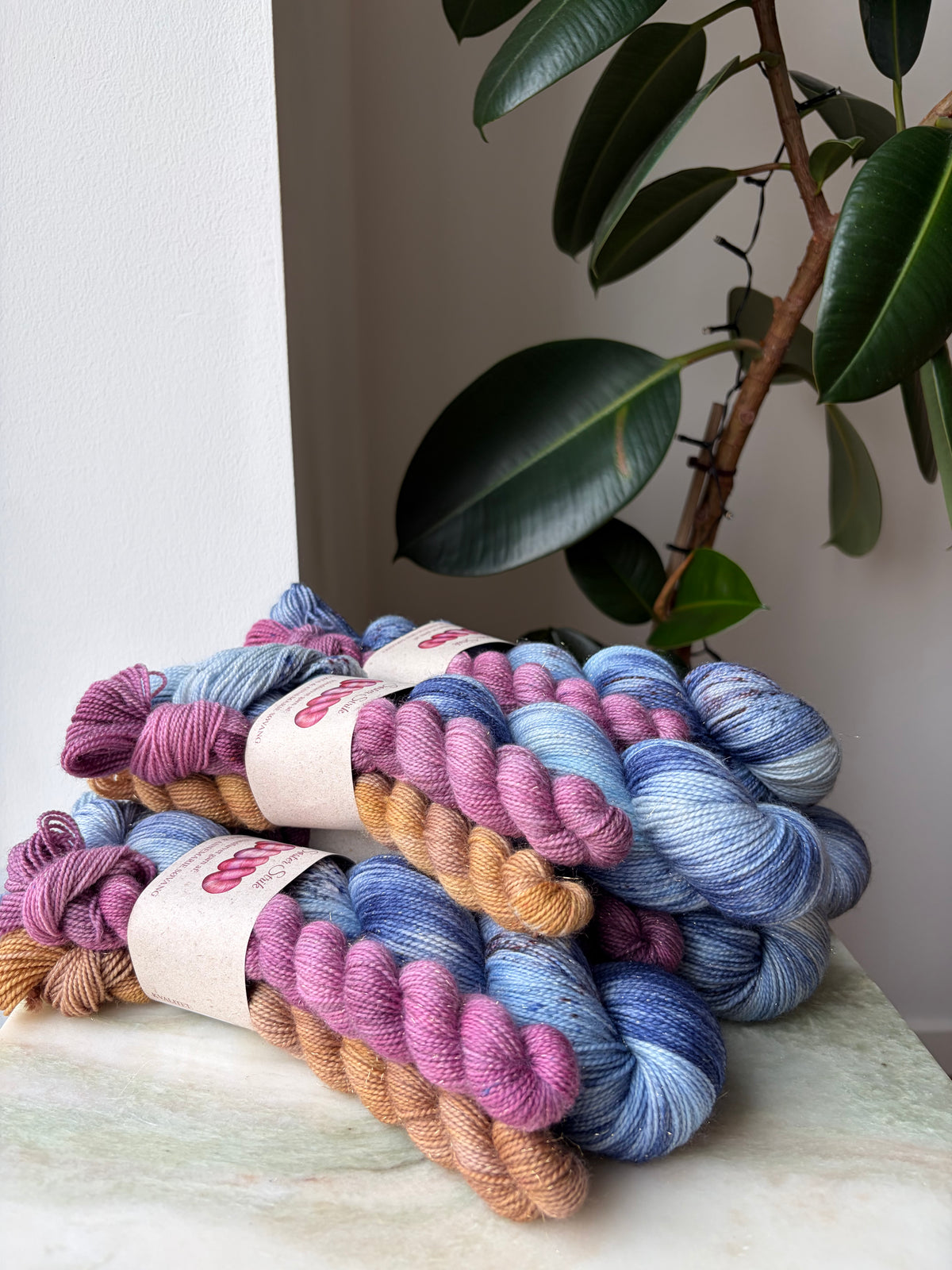'Socktober 2026' Glitter socksæt - 400m / 100 g. + 2x85m / 20 g.