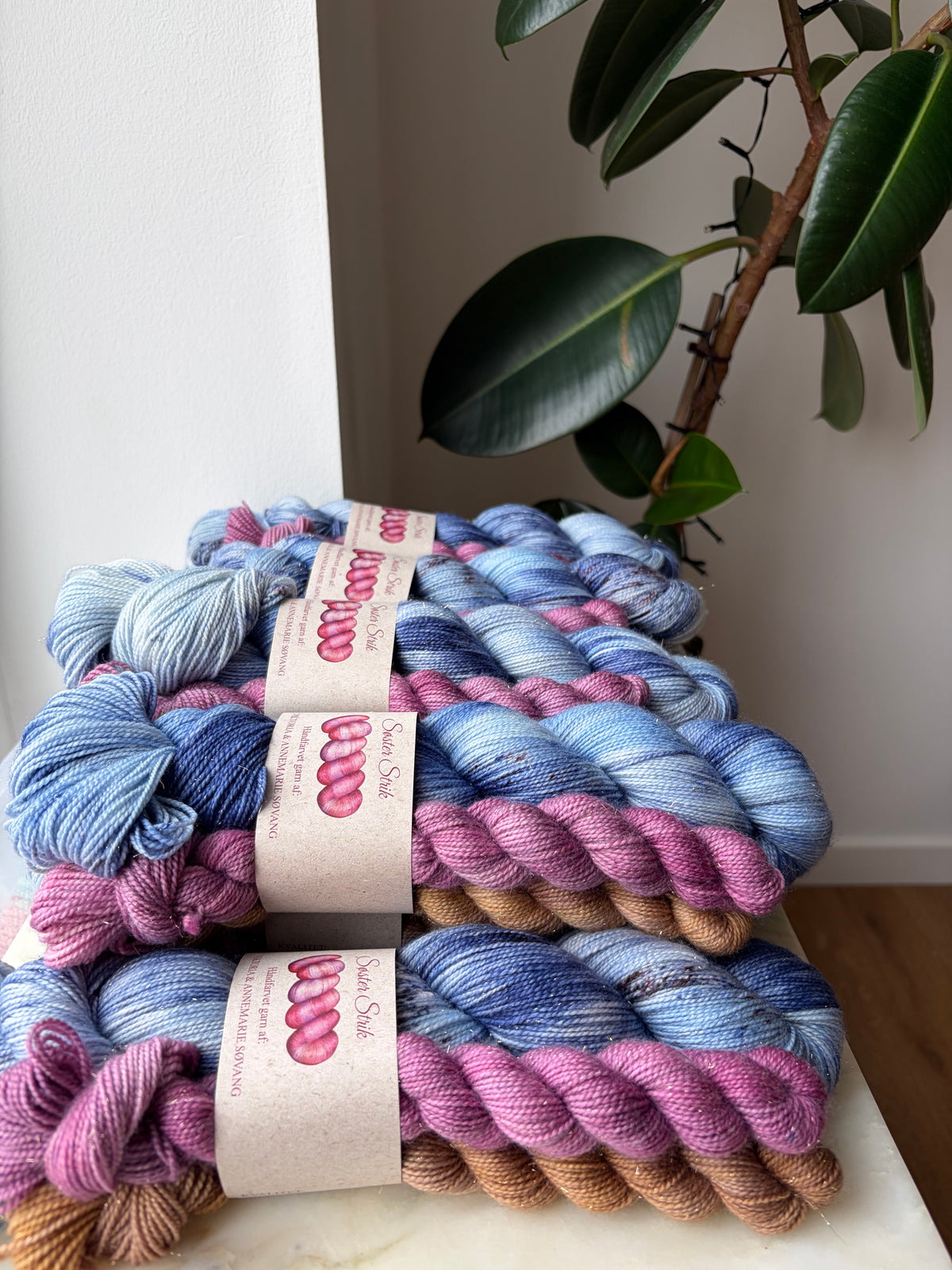 'Socktober 2026' Glitter socksæt - 400m / 100 g. + 2x85m / 20 g.