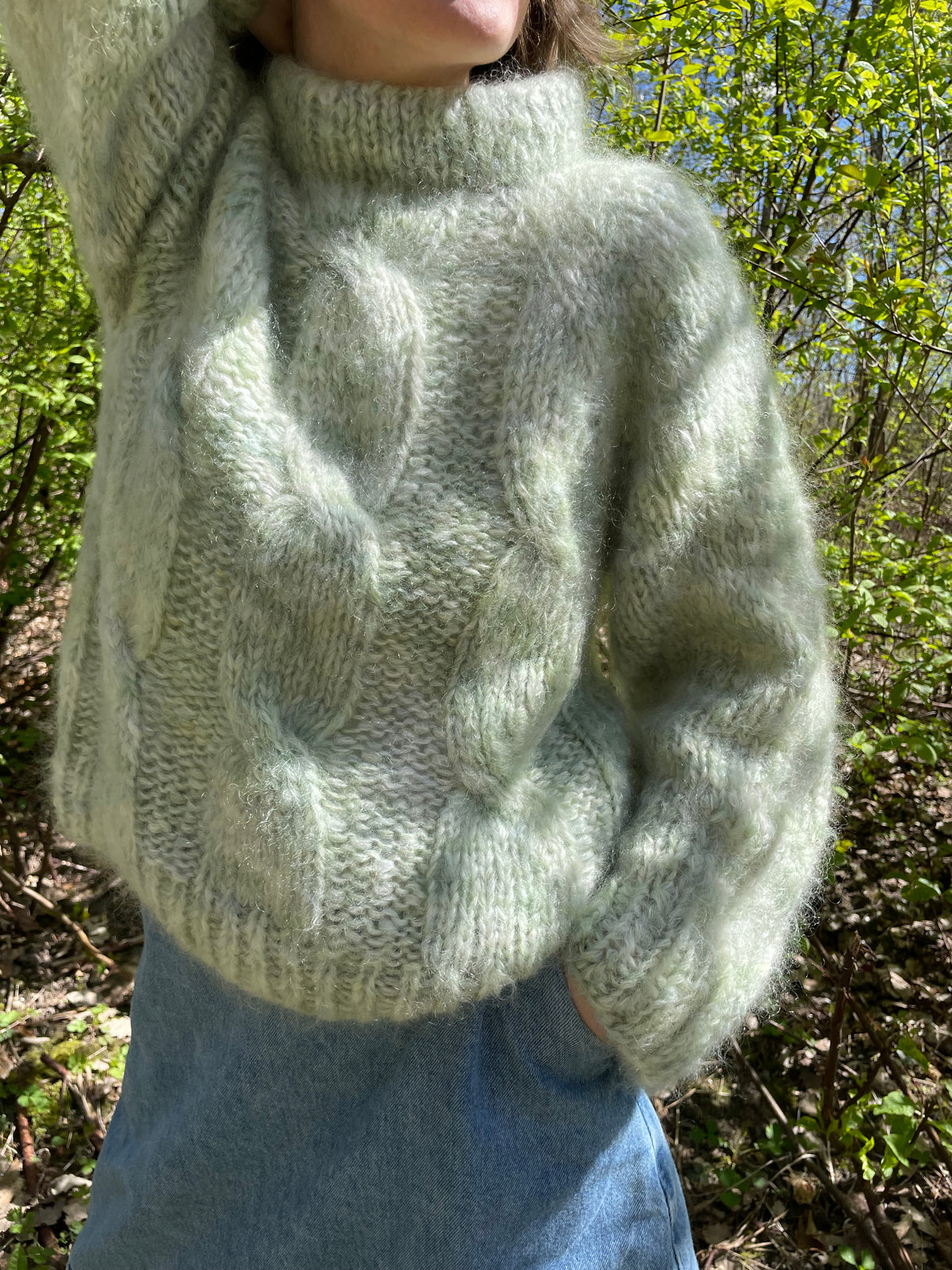 'Vintergæk' - fat mohair 200 m/100 g.