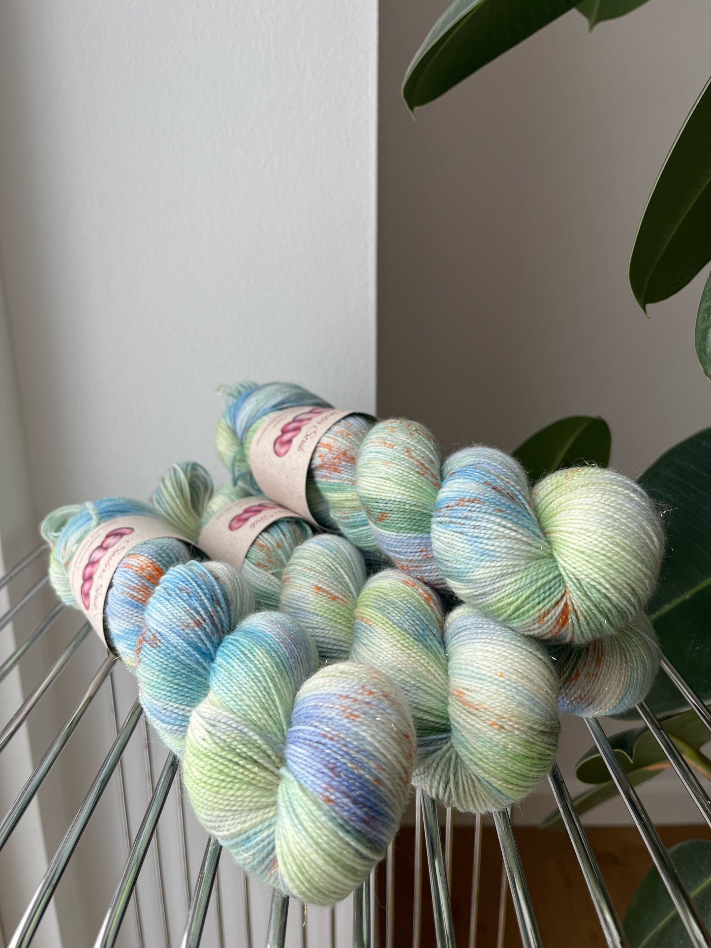'Vesterhavet' - glitter sock 400 m/100 g.