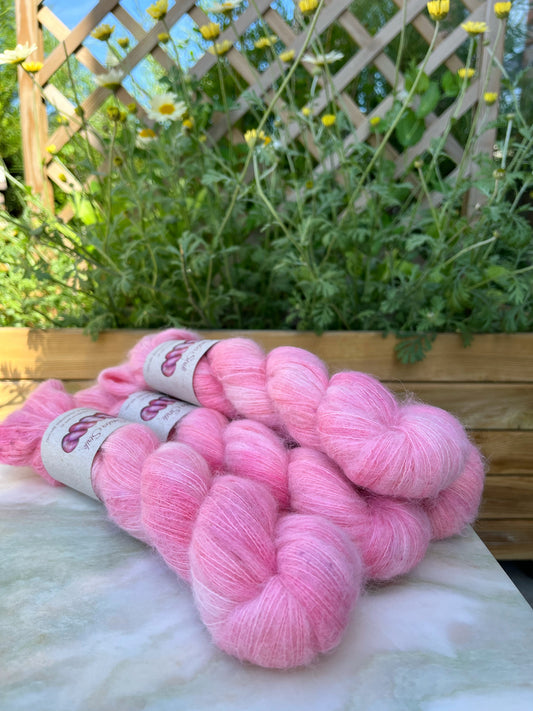 'Rabarber' - alpakka lace 400 m/50 g.