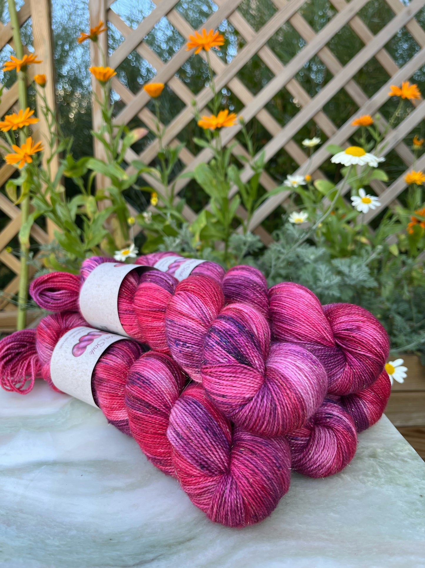 'Kirsebær' - Sock Glitter - 400 m / 100 g.