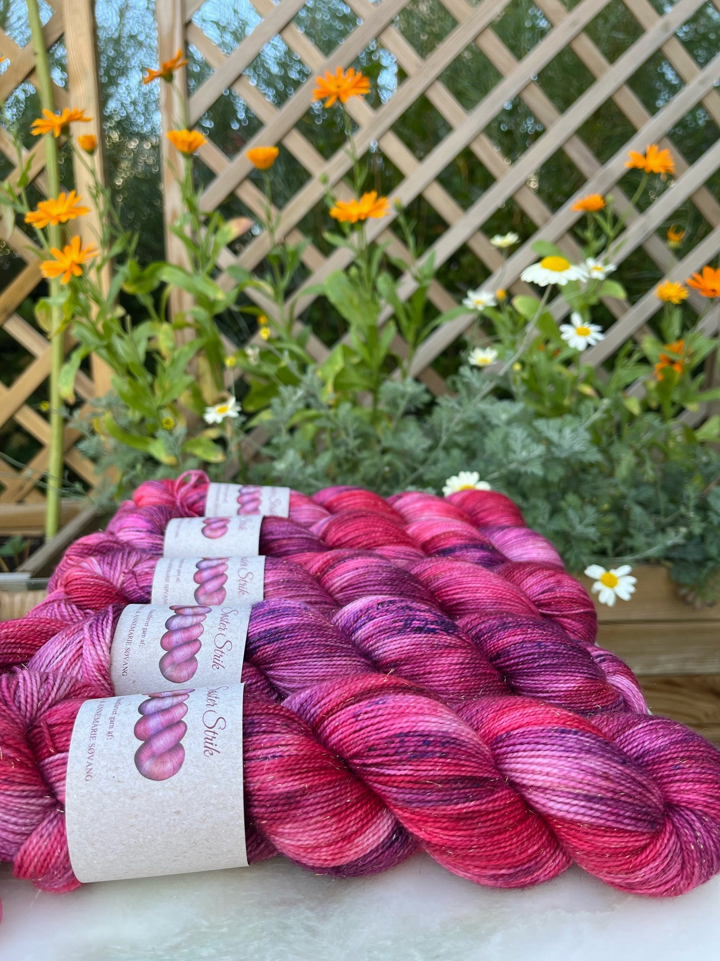 'Kirsebær' - Sock Glitter - 400 m / 100 g.