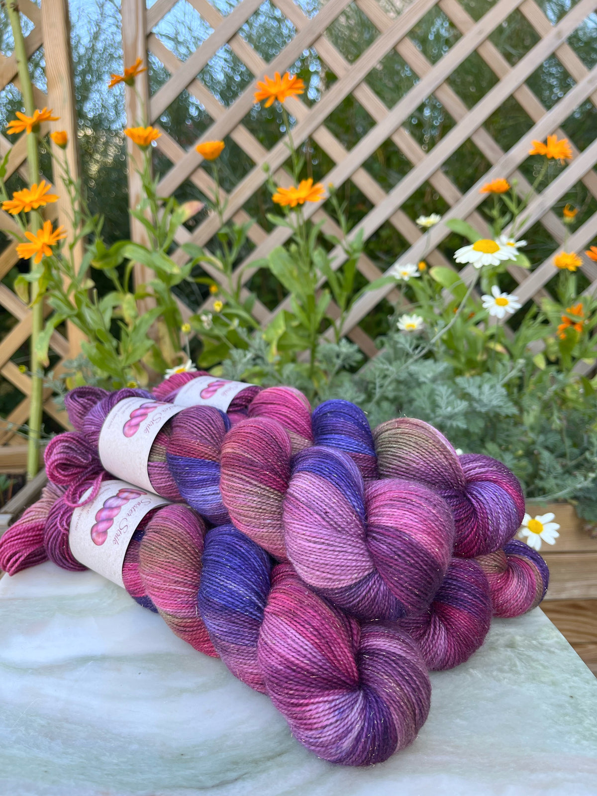 'Blommer' - Sock Glitter - 400 m / 100 g.